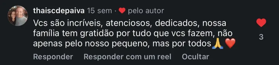 Depoimento de família do Colégio Cordeiro
