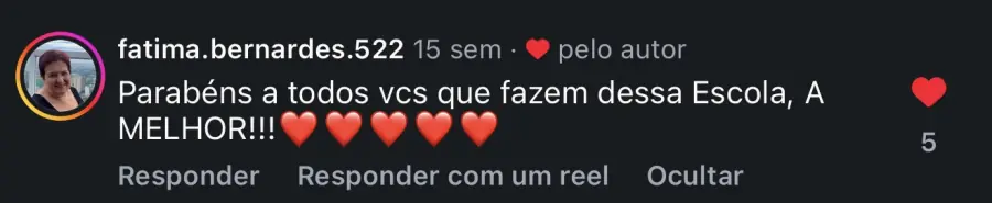 Depoimento de família do Colégio Cordeiro
